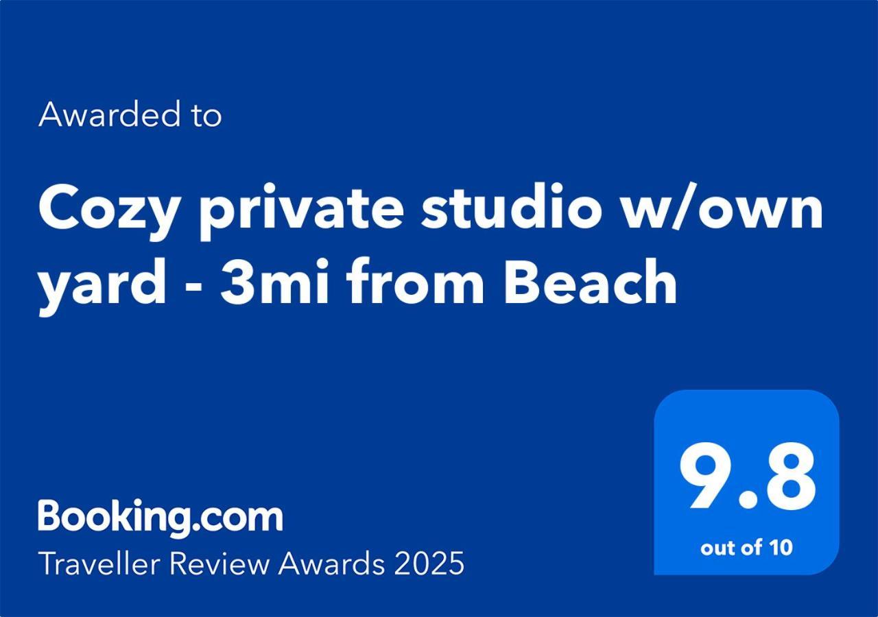 Cozy Private Studio W/Own Yard - 3Mi From Beach Seminole Dış mekan fotoğraf
